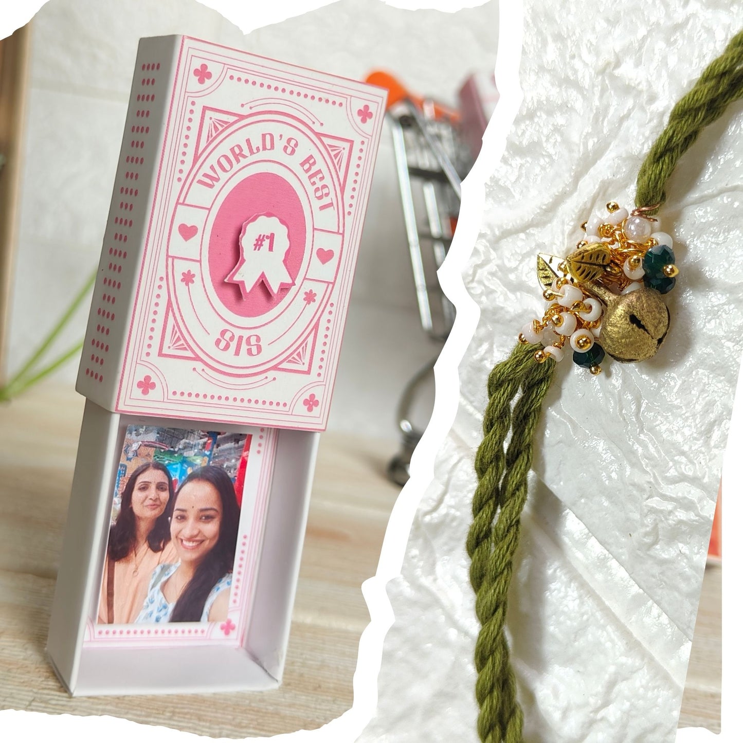 Personalized Rakhi gift for Sister