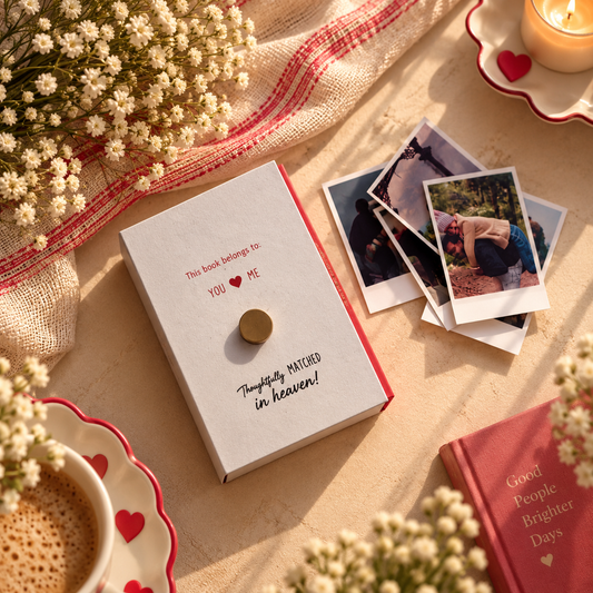 Romantic Love Story in a Matchbook – Set of 10 Mini Polaroid Photo Love Gift