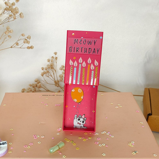 Meowy Birthday Gift For Cat Lover - Magnet