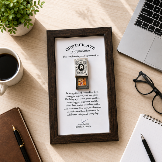 Best Dad Memory Certificate for Father's Day