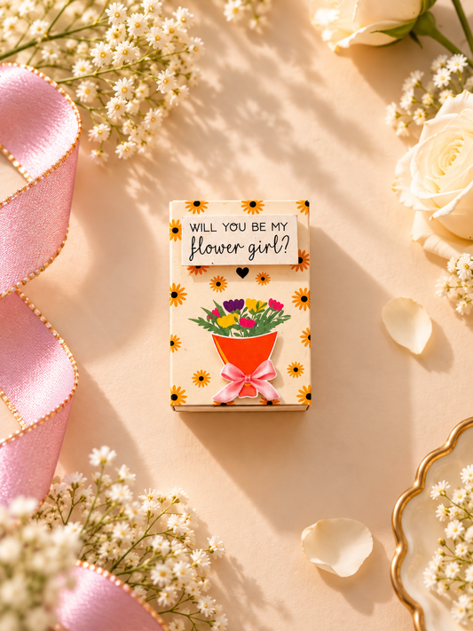Flower Girl Bridesmaid Proposal Photo Magnet