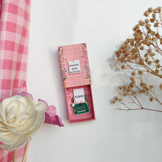 Typewriter Sorry Message Gift