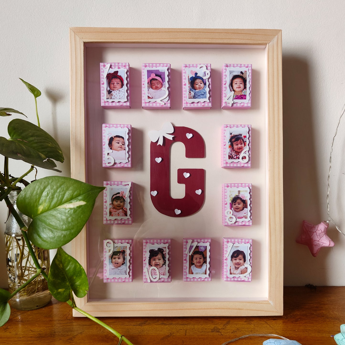 Baby's First Birthday - Matchbox Photo Wall Frame