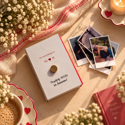 Romantic Love Story in a Matchbook – Set of 10 Mini Polaroid Photo Love Gift