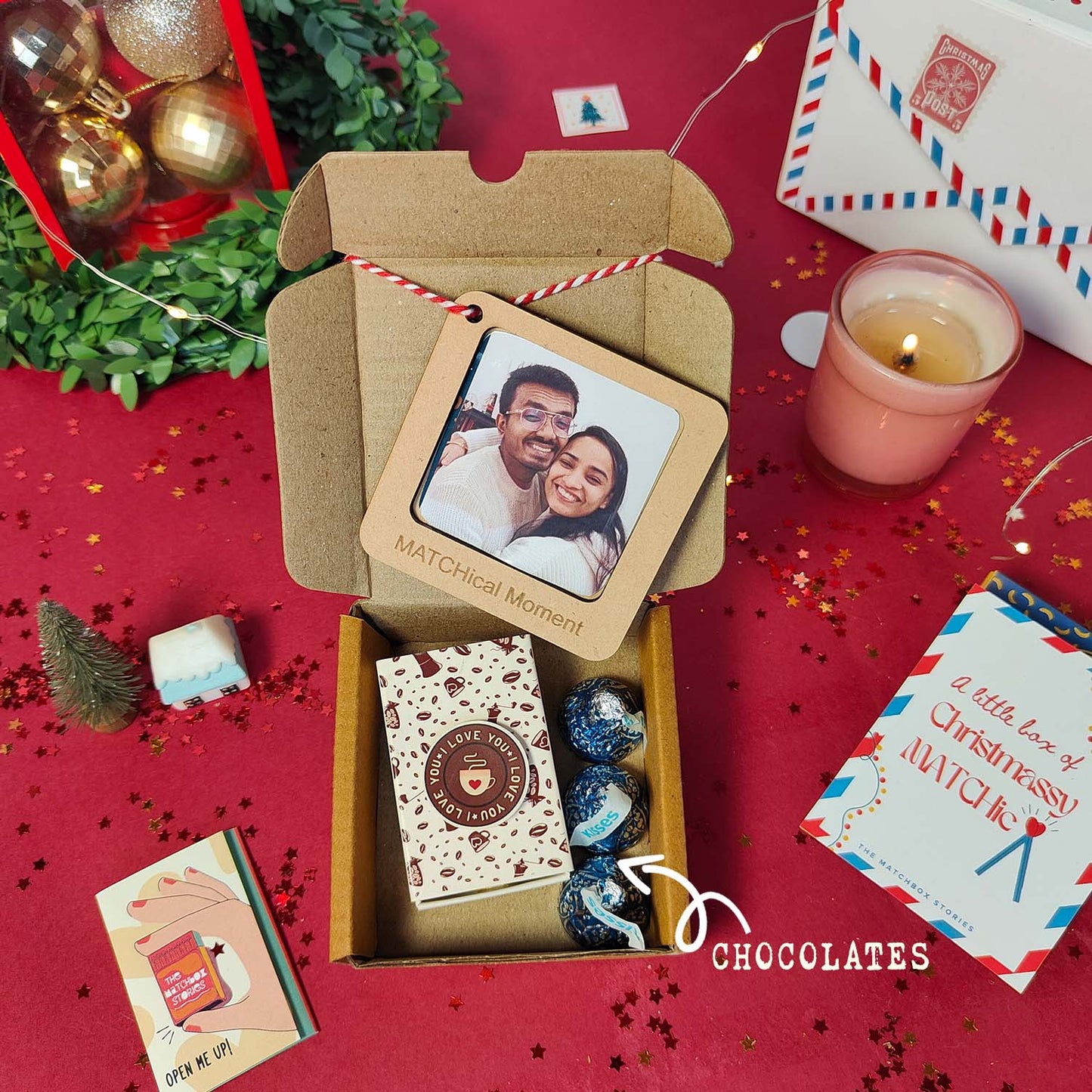 Coffee Lover with Personalized Picture Frame - Two Fridge Magnets Gift Set