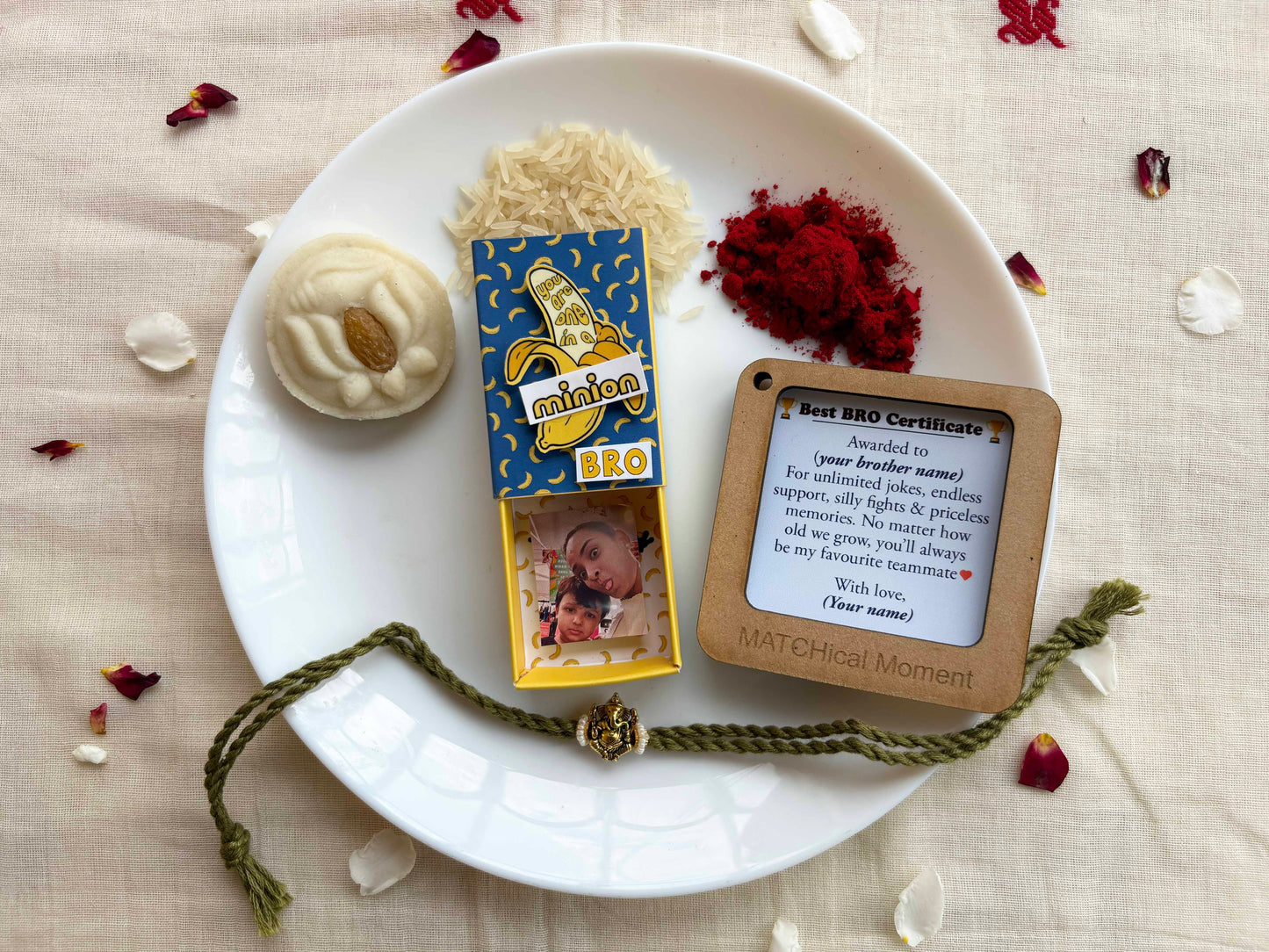 Cute Minion Inspired Rakhi Gift for Little Brother