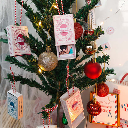 Personalized Christmas Ornament - Set of 3 Matchboxes