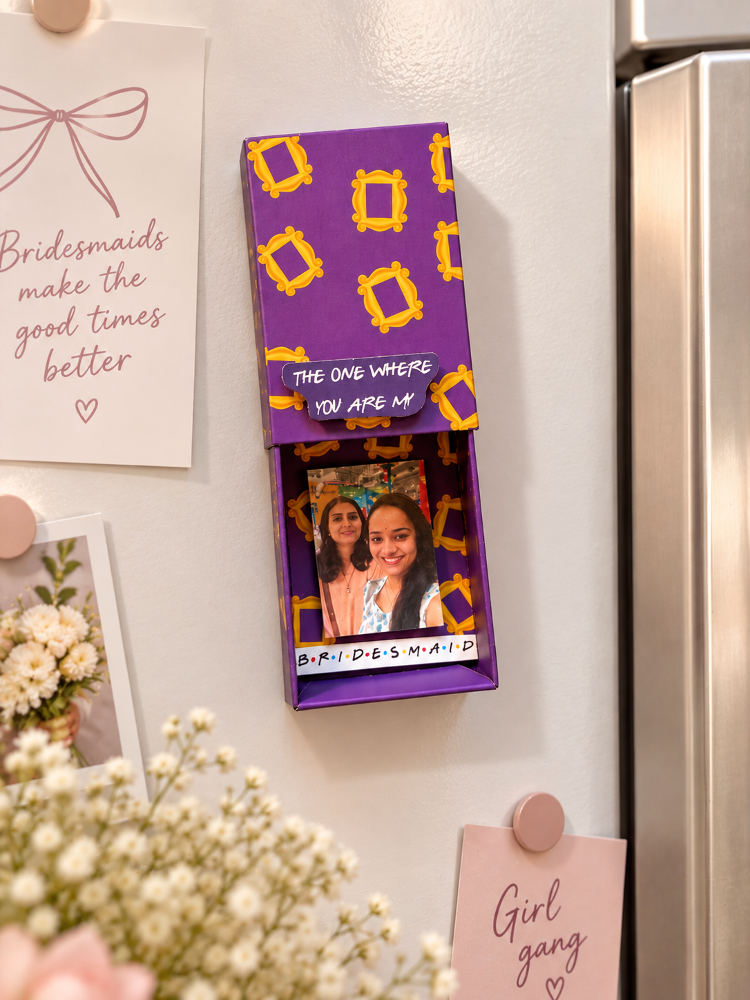 FRIENDS freak Bridesmaid Proposal Photo Magnet