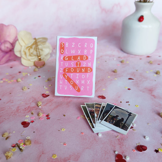 Love Story in a Matchbook – Set of 10 Mini Polaroid Photo Valentine's Gift