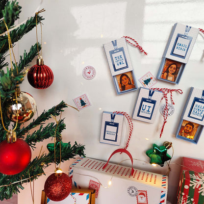 Personalized Christmas Ornament For Office Secret Santa Gift Activity - Set of 5 Matchboxes
