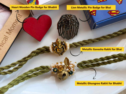 Unique Rakhi Combo for Brother & Bhabhi