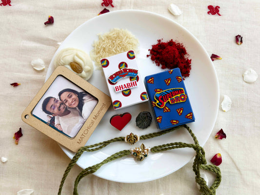 Unique Rakhi Combo for Brother & Bhabhi