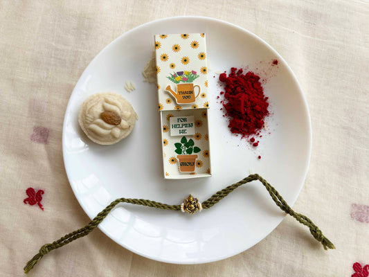 Unique Rakhi Set for Plant Lover Brother