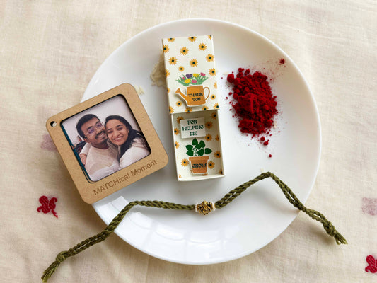 Unique Rakhi Set for Plant Lover Brother
