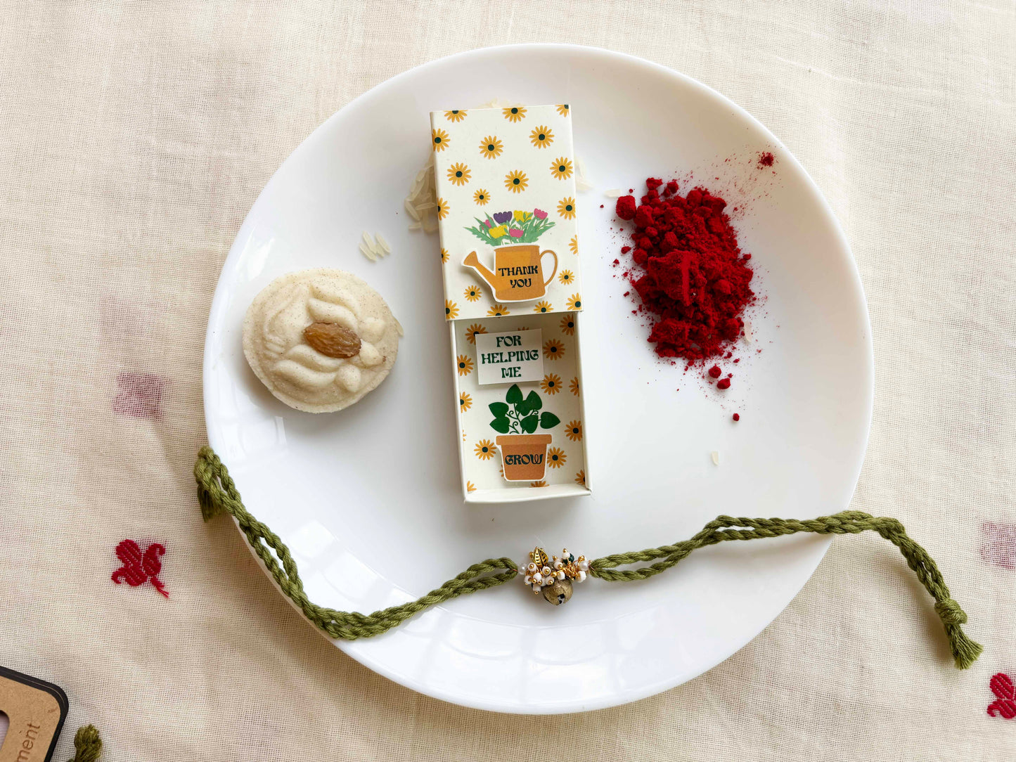 Unique Rakhi Set for Plant Lover Sister