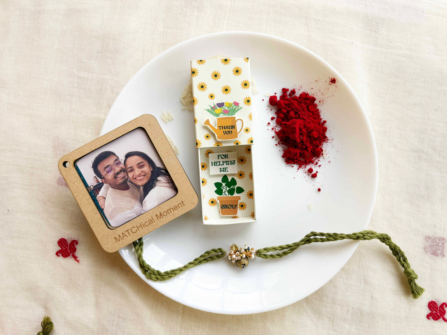 Unique Rakhi Set for Plant Lover Sister