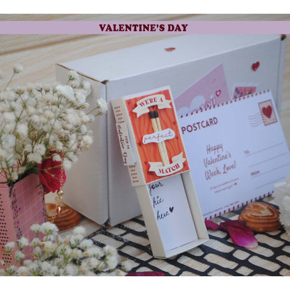 Valentine’s Week Matchbox Personalized Gift Set – 8 Romantic Message Box Magnets