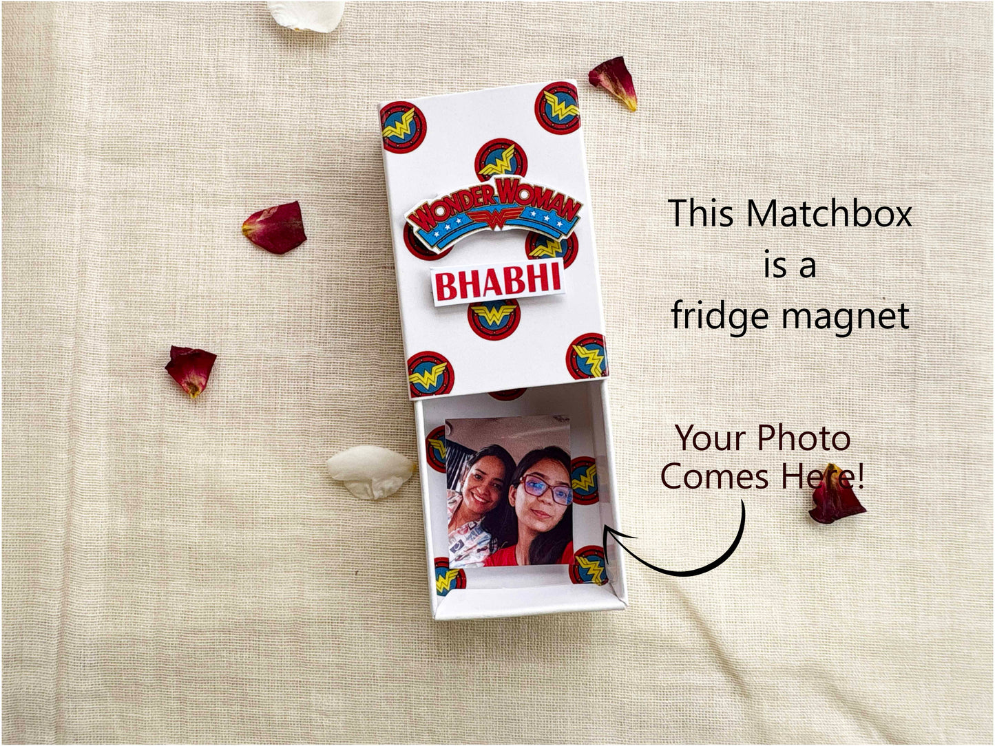 Wonder Woman Theme Lumba Rakhi Gift for Bhabhi
