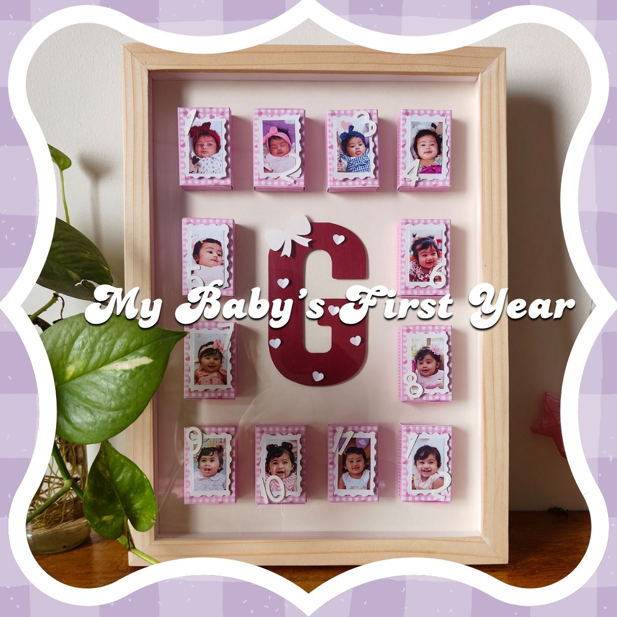 Baby's First Birthday - Matchbox Photo Wall Frame