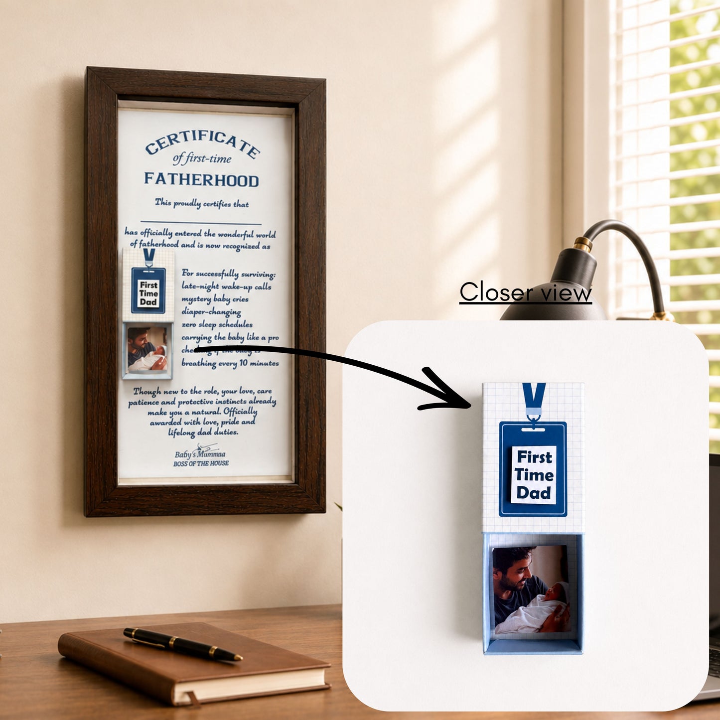 First-time Fatherhood Memory Gift for Father's Day