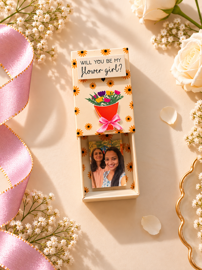 Flower Girl Bridesmaid Proposal Photo Magnet