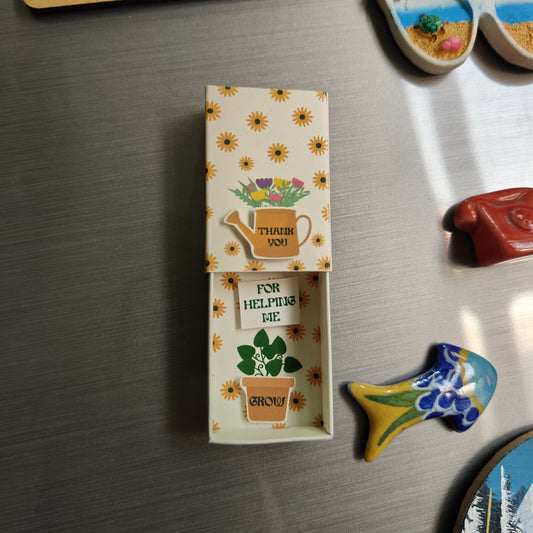 Thank You For Helping Me Grow - Plant Lover Gift