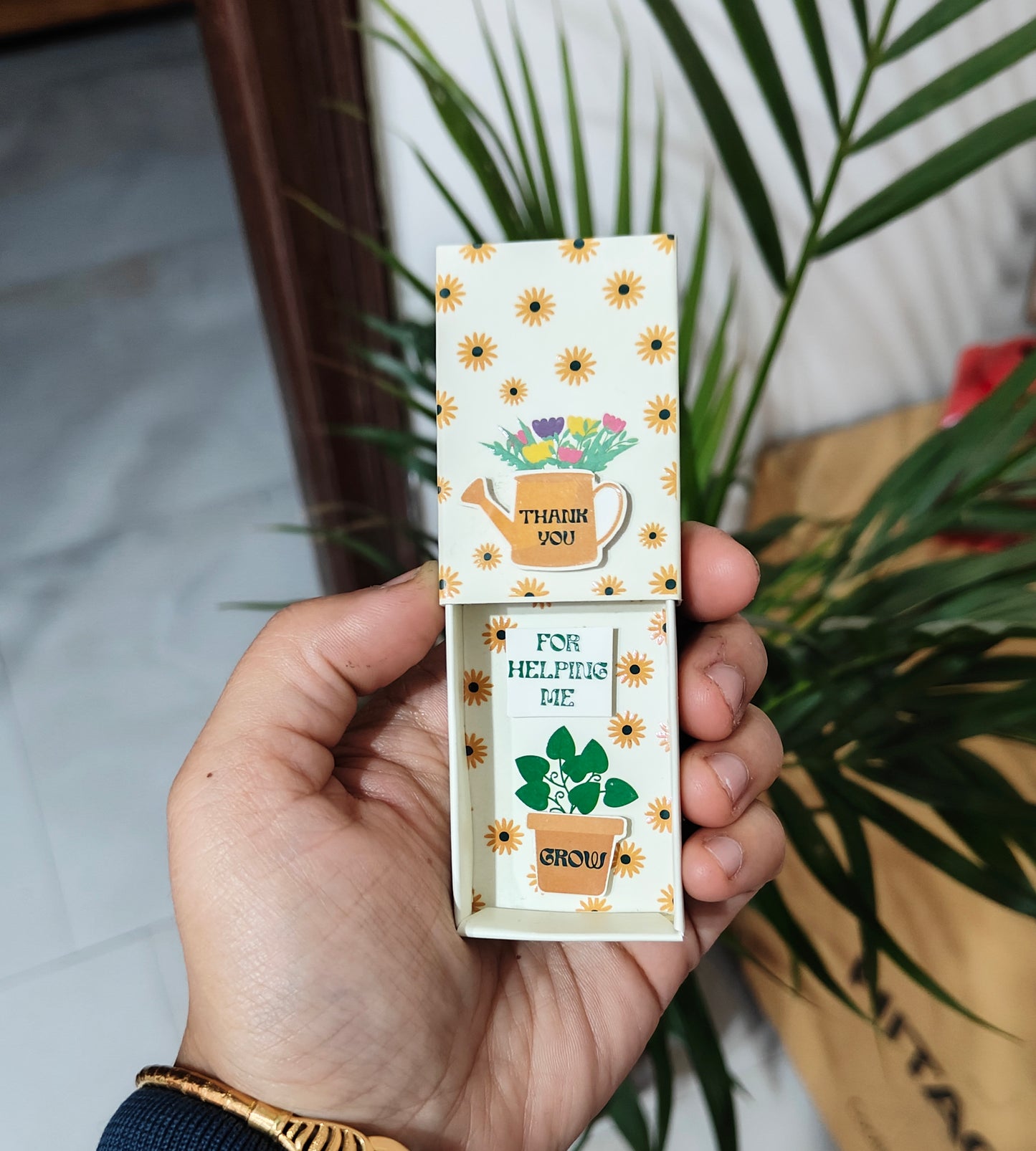 Thank You For Helping Me Grow - Keychain