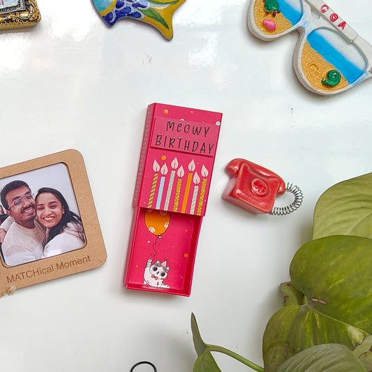 Meowy Birthday Gift For Cat Lover - Magnet