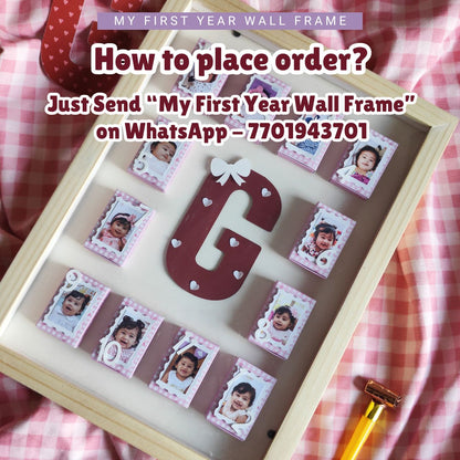Baby's First Birthday - Matchbox Photo Wall Frame